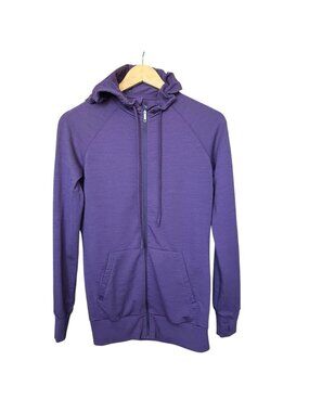 Icebreaker Merino Wool Full Zip Hoodie Women Size Small